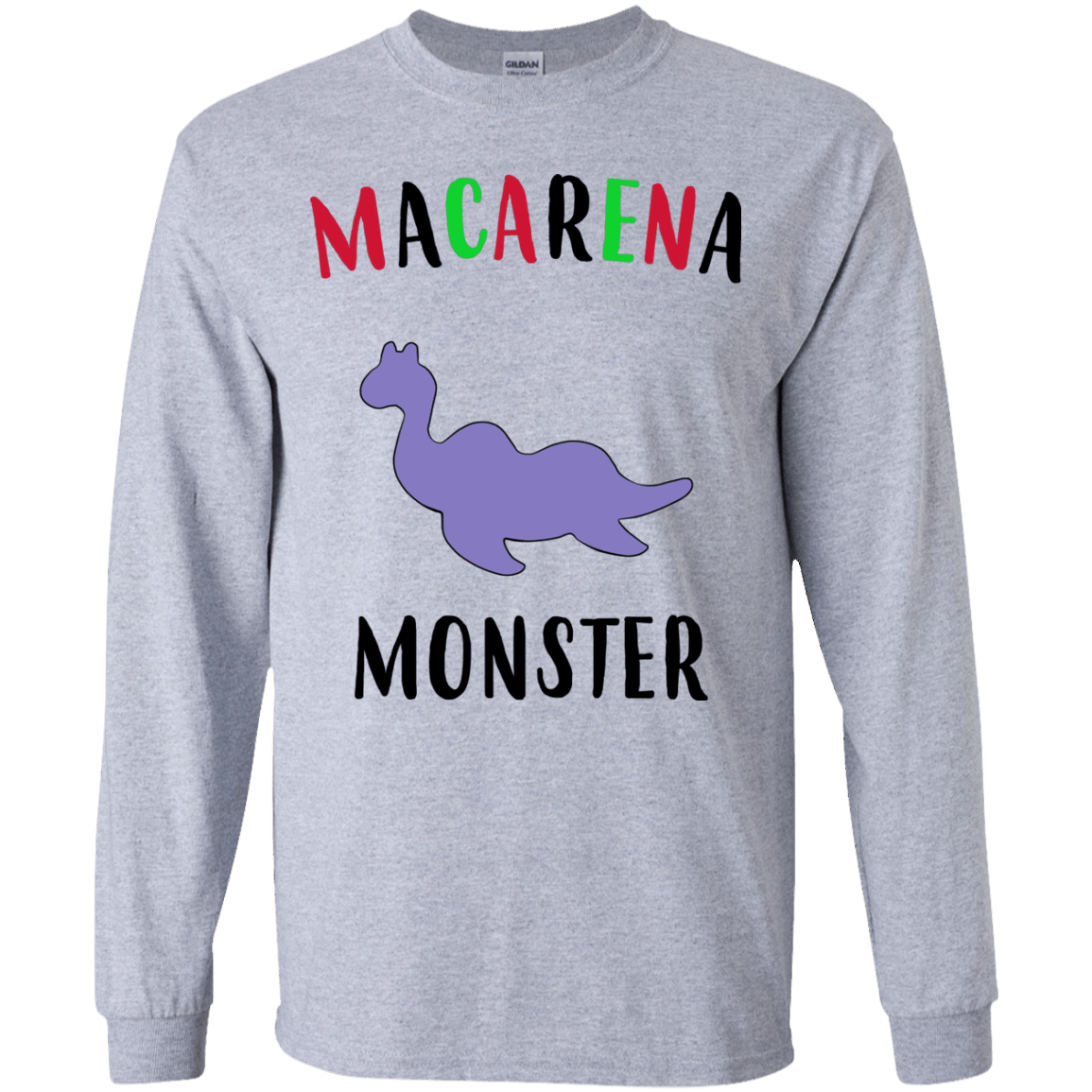 T-Shirts Sport Grey / YS Macarena Monster Youth Long Sleeve T-Shirt