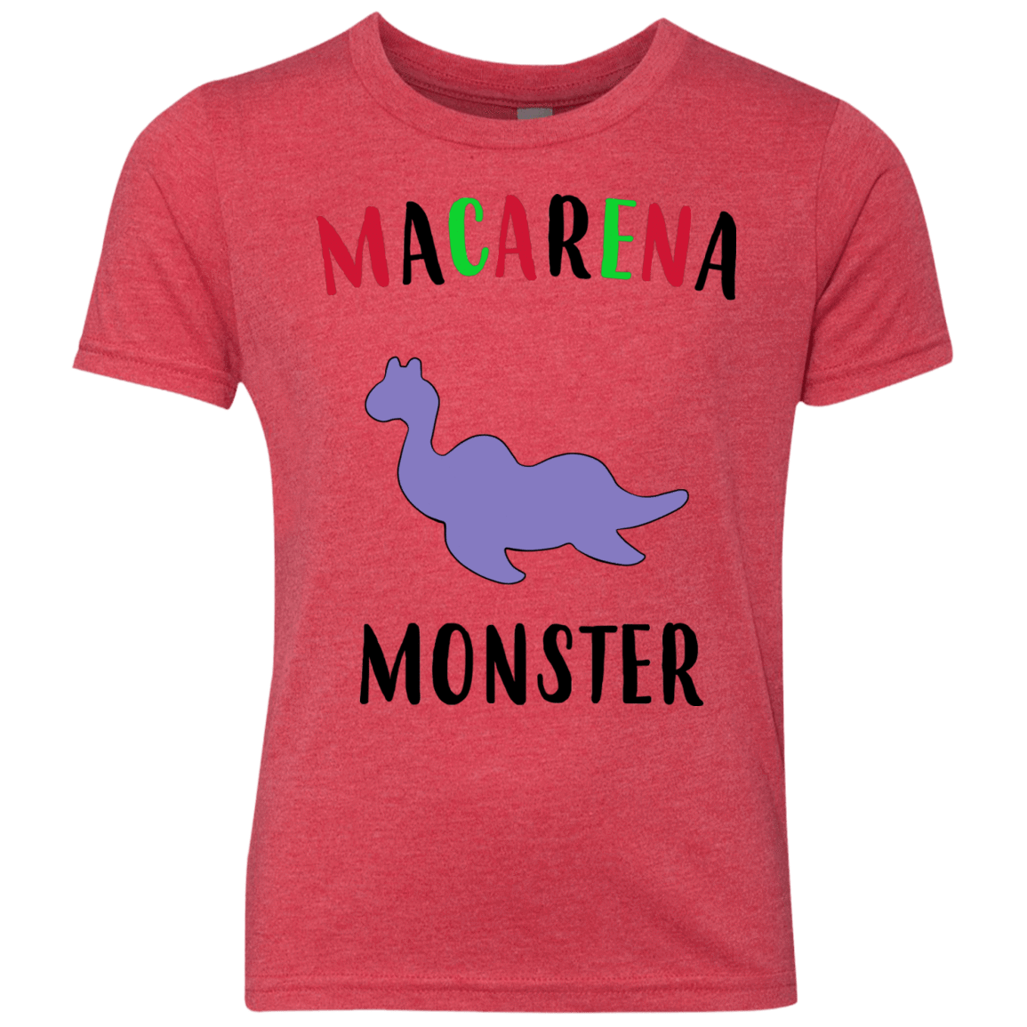 T-Shirts Vintage Red / YXS Macarena Monster Youth Triblend T-Shirt