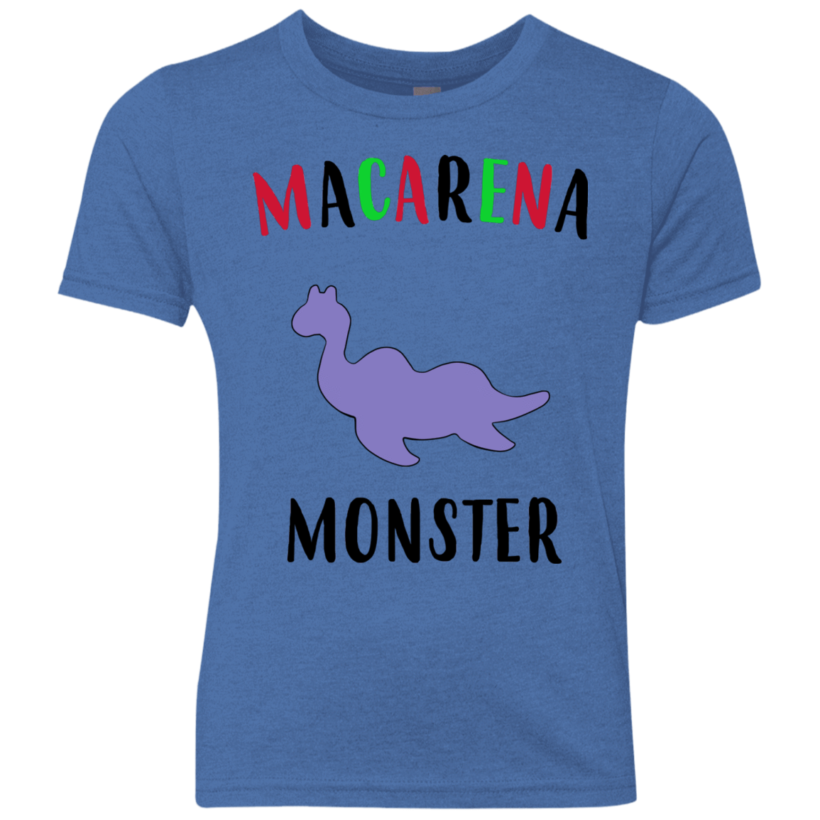 T-Shirts Vintage Royal / YXS Macarena Monster Youth Triblend T-Shirt