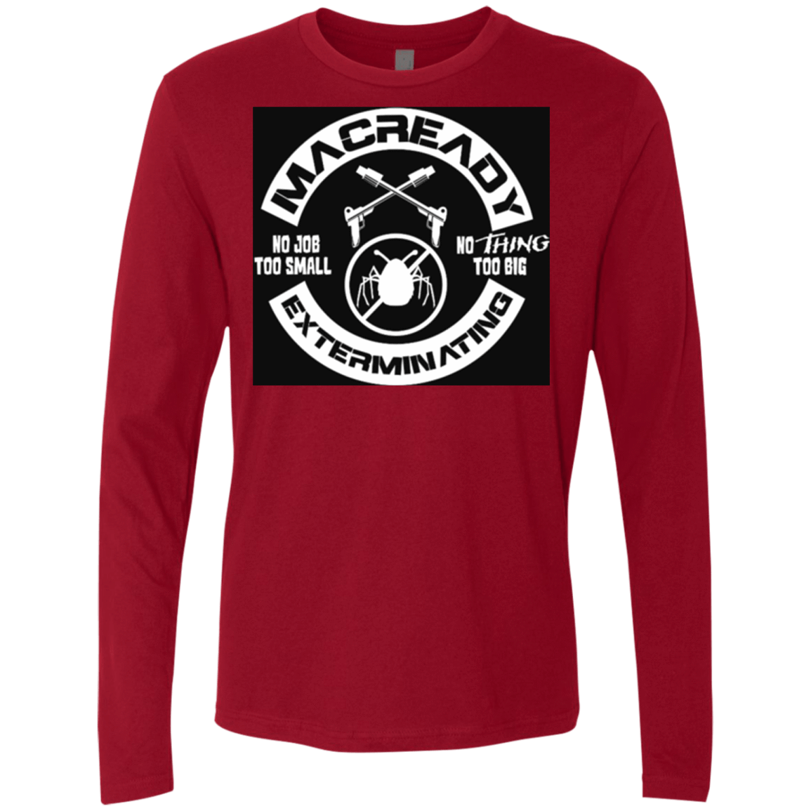 T-Shirts Cardinal / Small Macready V6 Men's Premium Long Sleeve