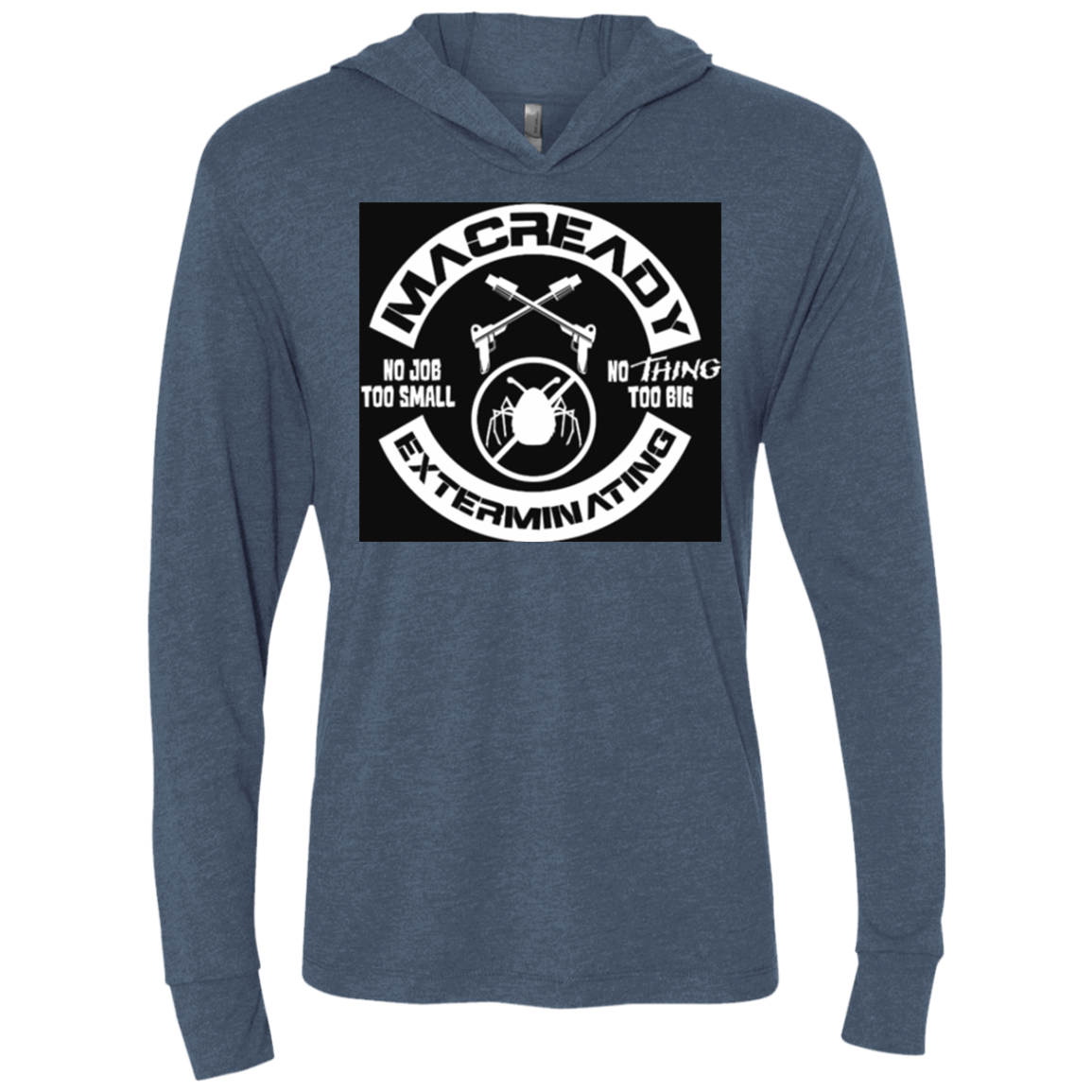 T-Shirts Indigo / X-Small Macready V6 Triblend Long Sleeve Hoodie Tee