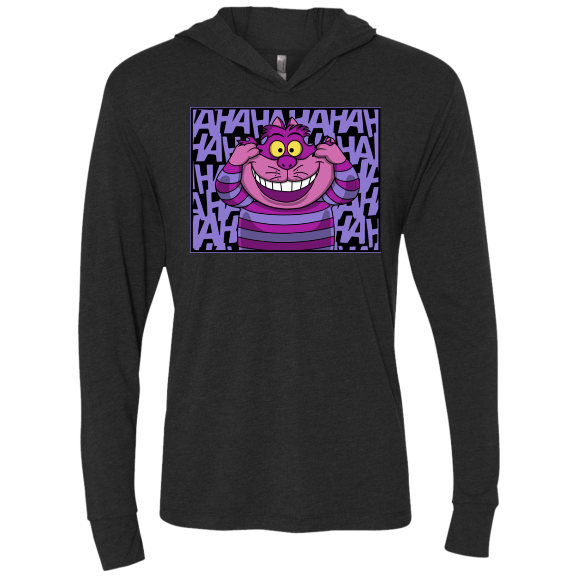 T-Shirts Vintage Black / X-Small Mad Cat Triblend Long Sleeve Hoodie Tee