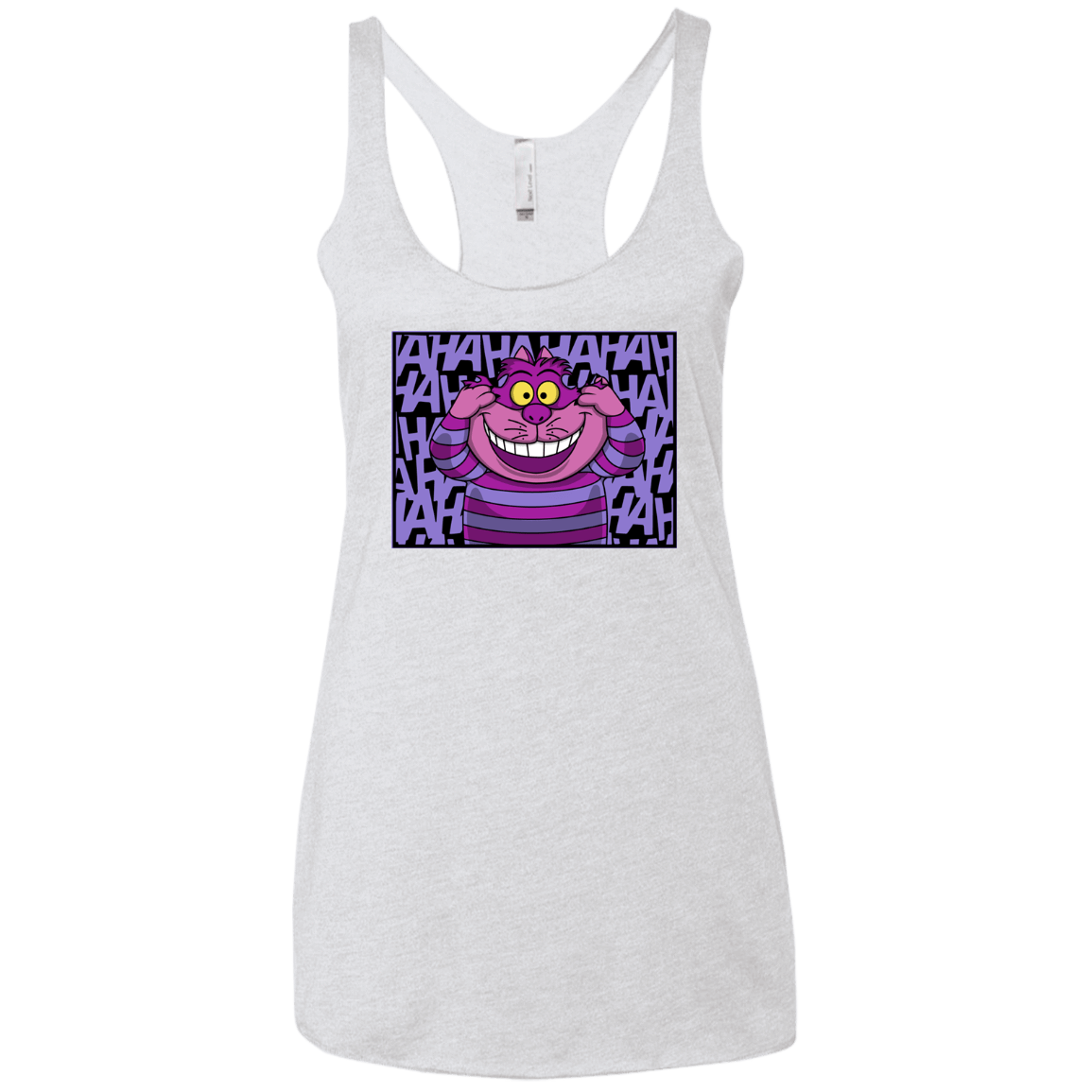 T-Shirts Heather White / X-Small Mad Cat Women's Triblend Racerback Tank