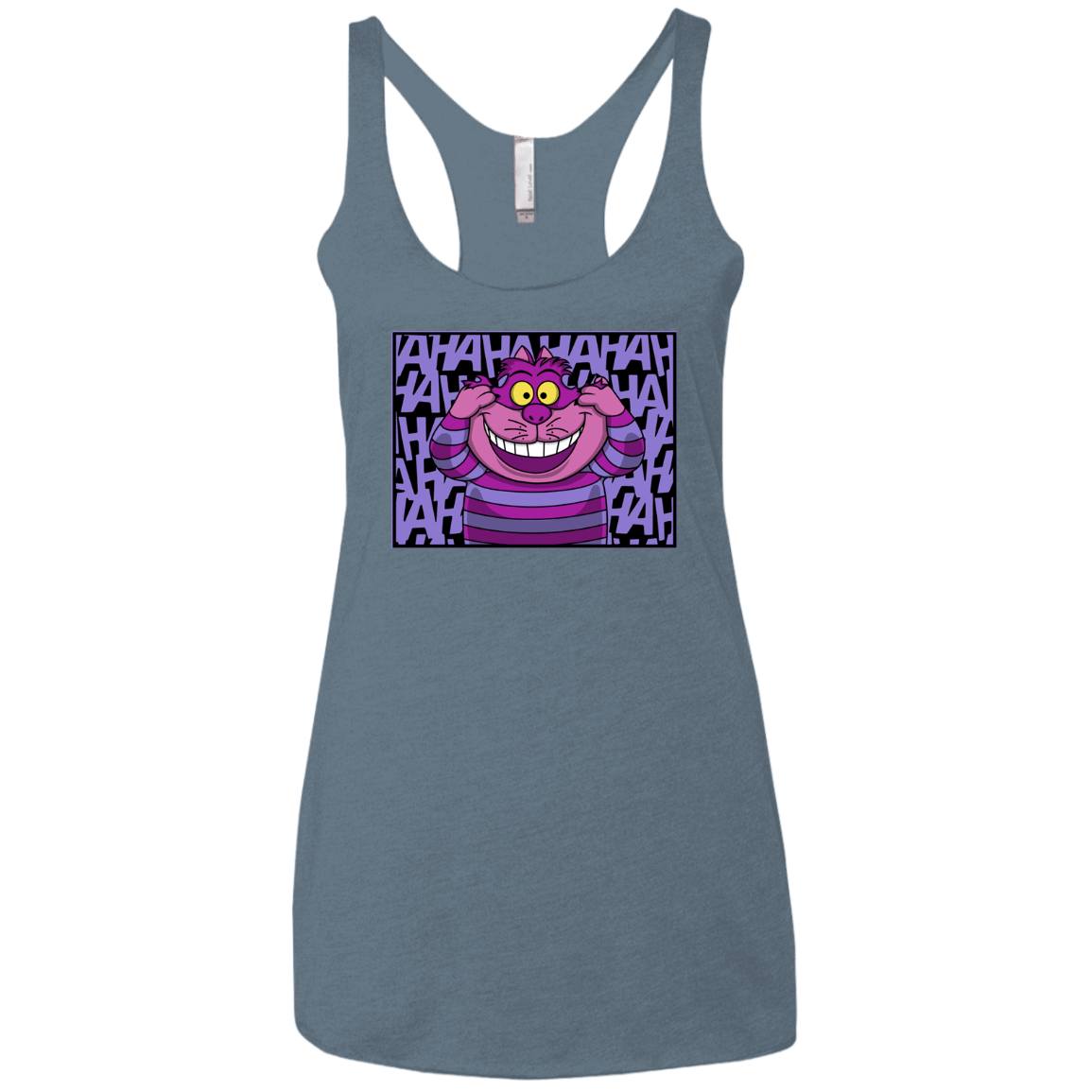 T-Shirts Indigo / X-Small Mad Cat Women's Triblend Racerback Tank