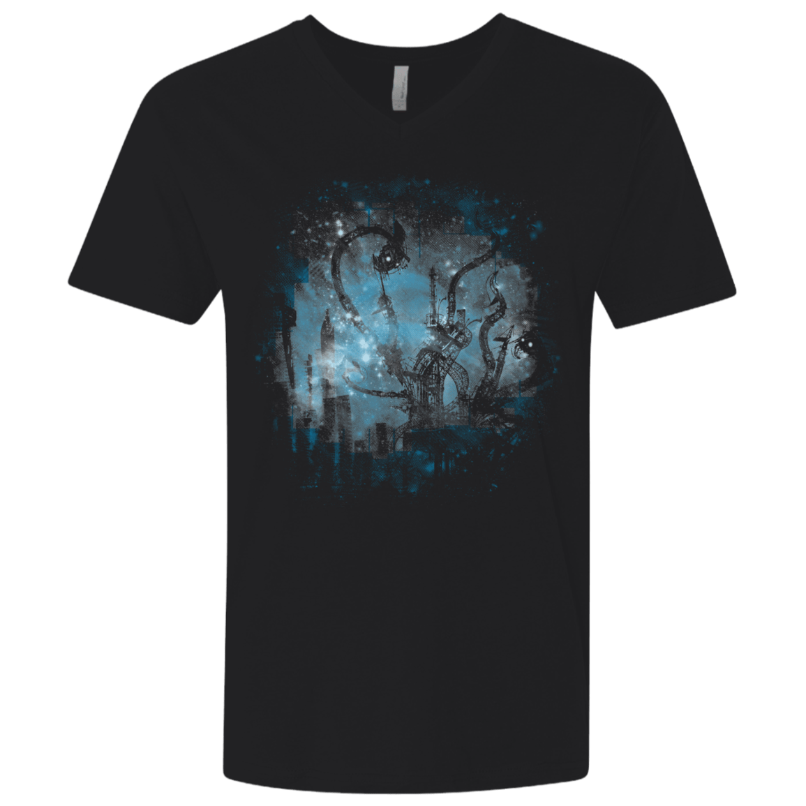 T-Shirts Black / X-Small Mad Factory Men's Premium V-Neck