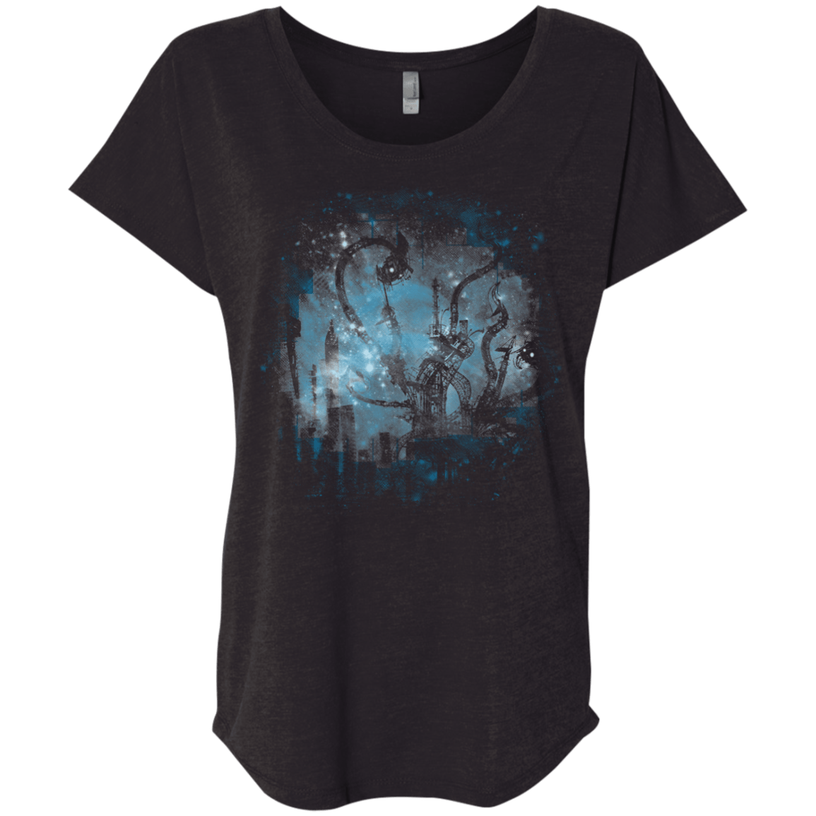 T-Shirts Vintage Black / X-Small Mad Factory Triblend Dolman Sleeve