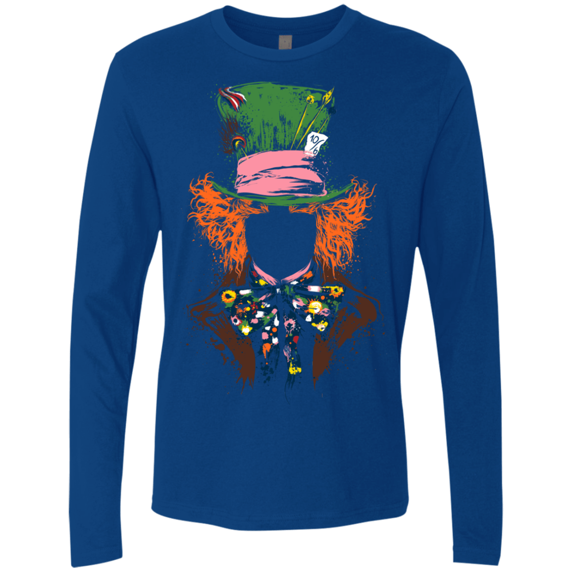 T-Shirts Royal / S Mad Hatter Men's Premium Long Sleeve