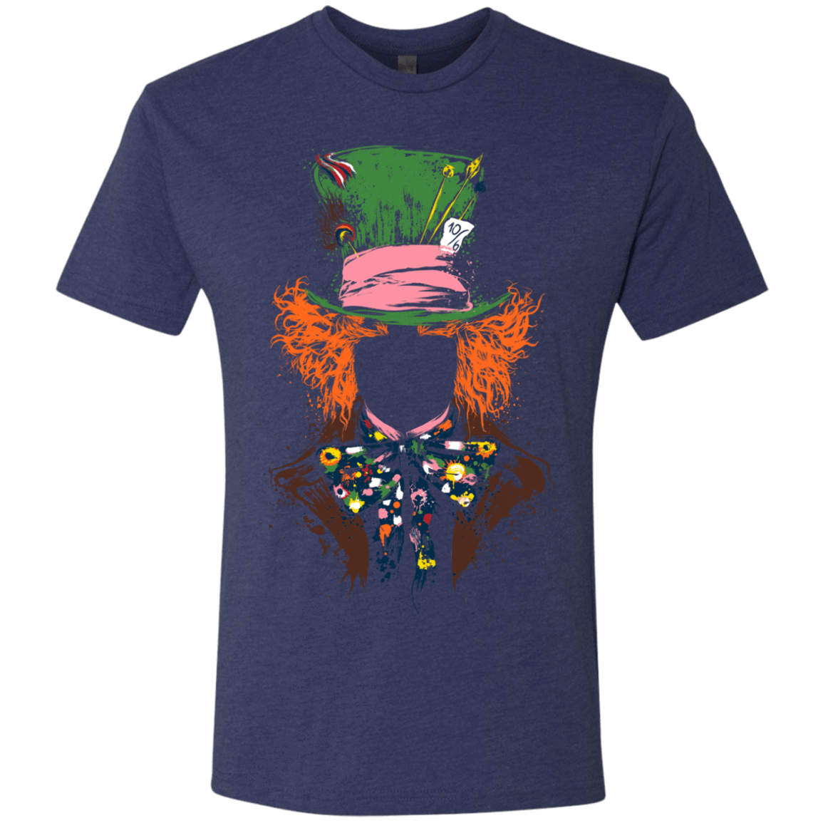 T-Shirts Vintage Navy / S Mad Hatter Men's Triblend T-Shirt
