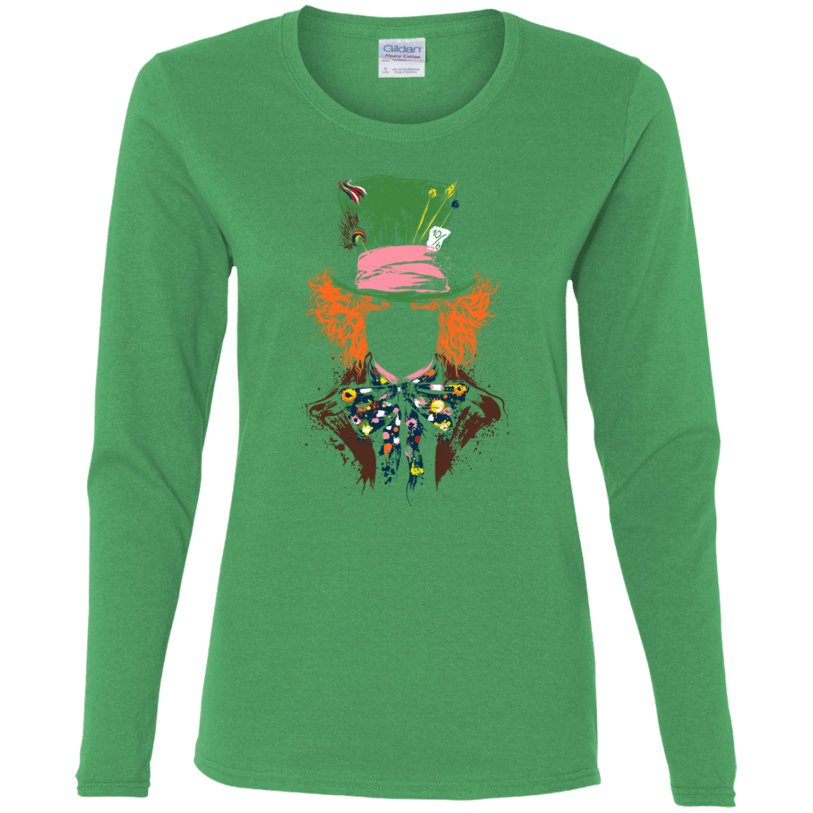 T-Shirts Irish Green / S Mad Hatter Women's Long Sleeve T-Shirt