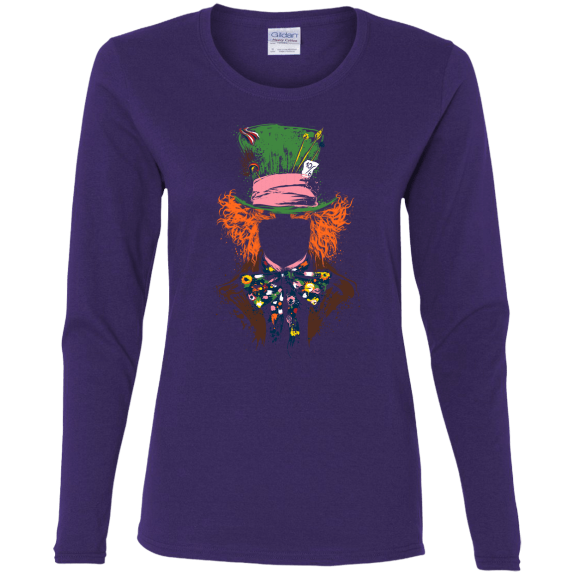 T-Shirts Purple / S Mad Hatter Women's Long Sleeve T-Shirt