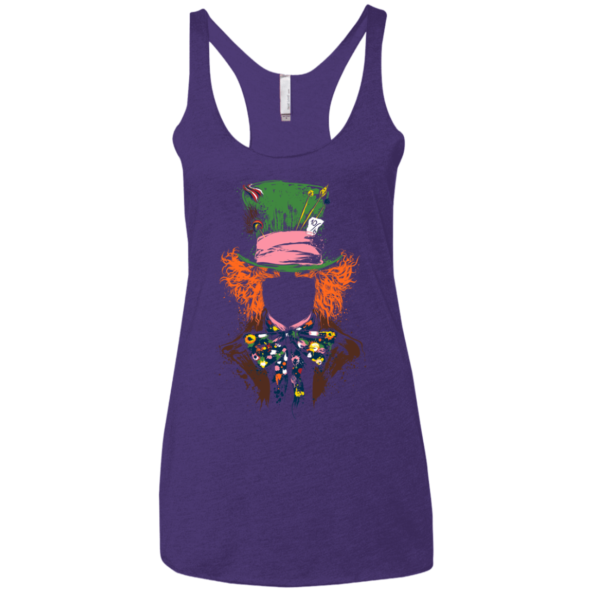 Mad Hatter Women's Triblend Racerback Tank