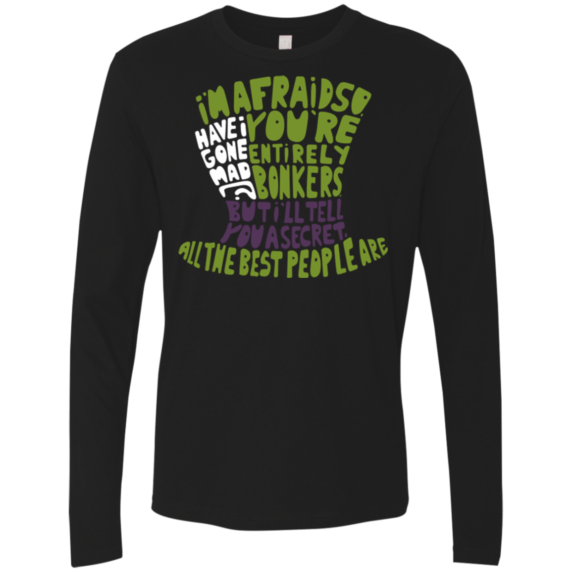 T-Shirts Black / Small MAD HATTER2 Men's Premium Long Sleeve