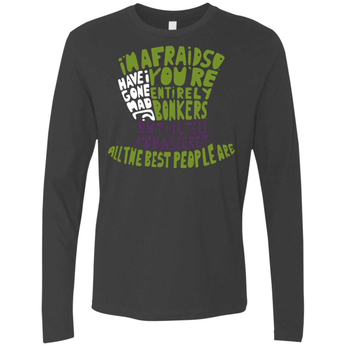 T-Shirts Heavy Metal / Small MAD HATTER2 Men's Premium Long Sleeve