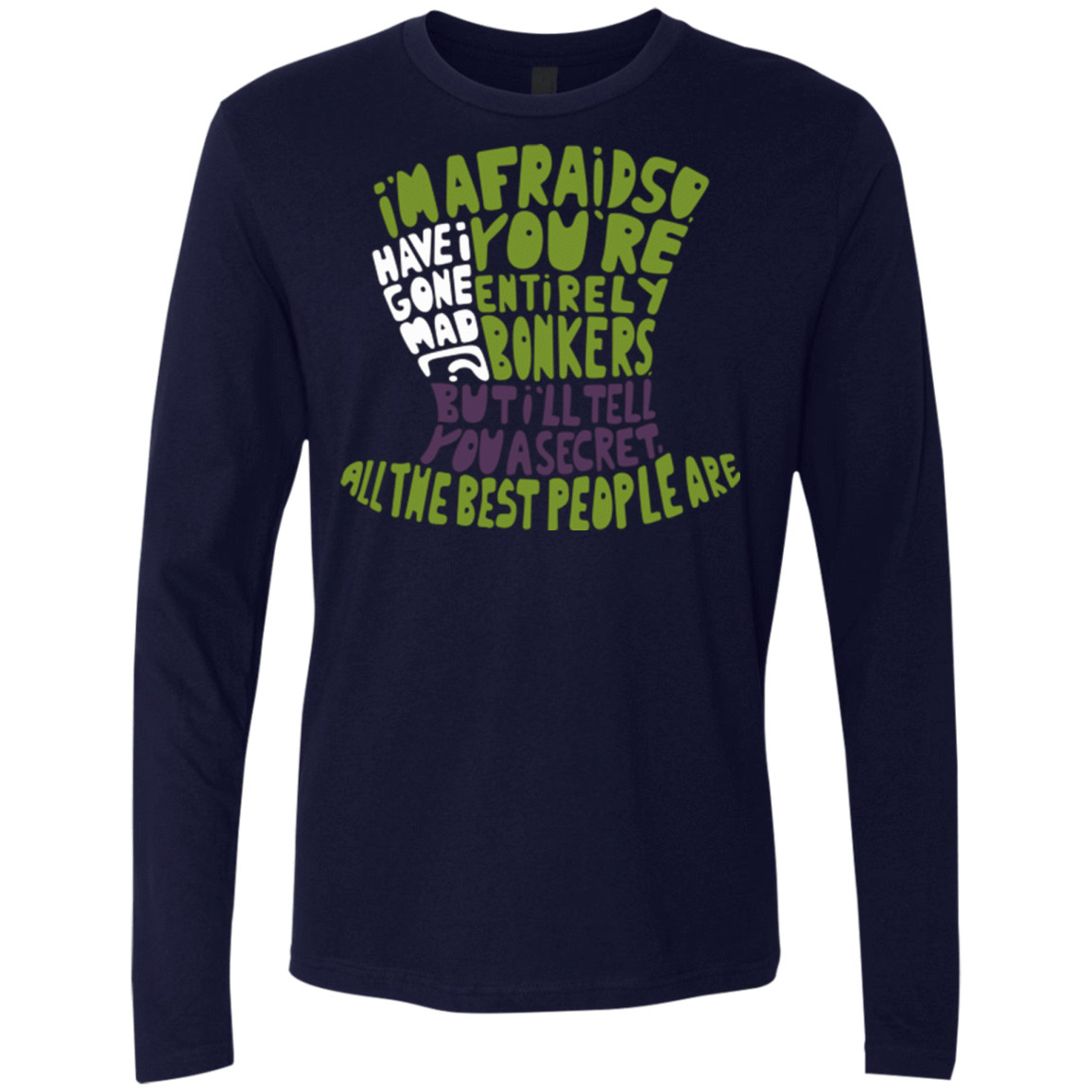 T-Shirts Midnight Navy / Small MAD HATTER2 Men's Premium Long Sleeve