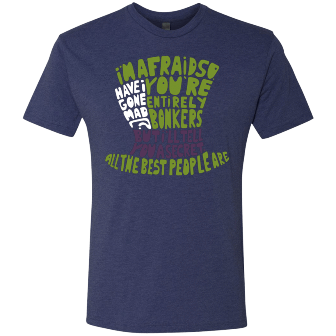 T-Shirts Vintage Navy / Small MAD HATTER2 Men's Triblend T-Shirt