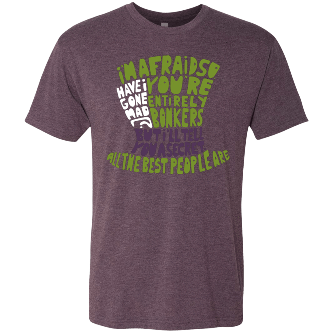 T-Shirts Vintage Purple / Small MAD HATTER2 Men's Triblend T-Shirt