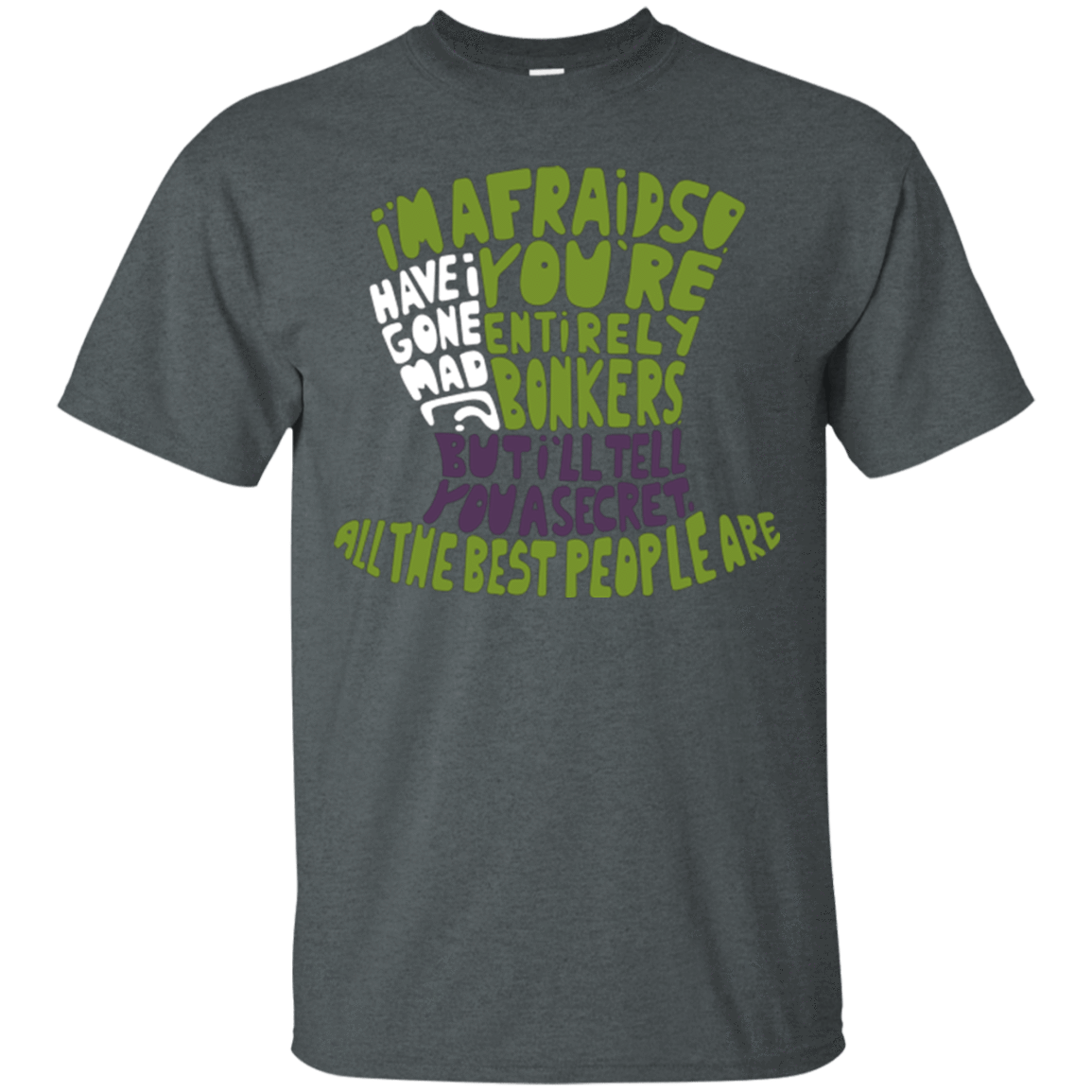 T-Shirts Dark Heather / Small MAD HATTER2 T-Shirt