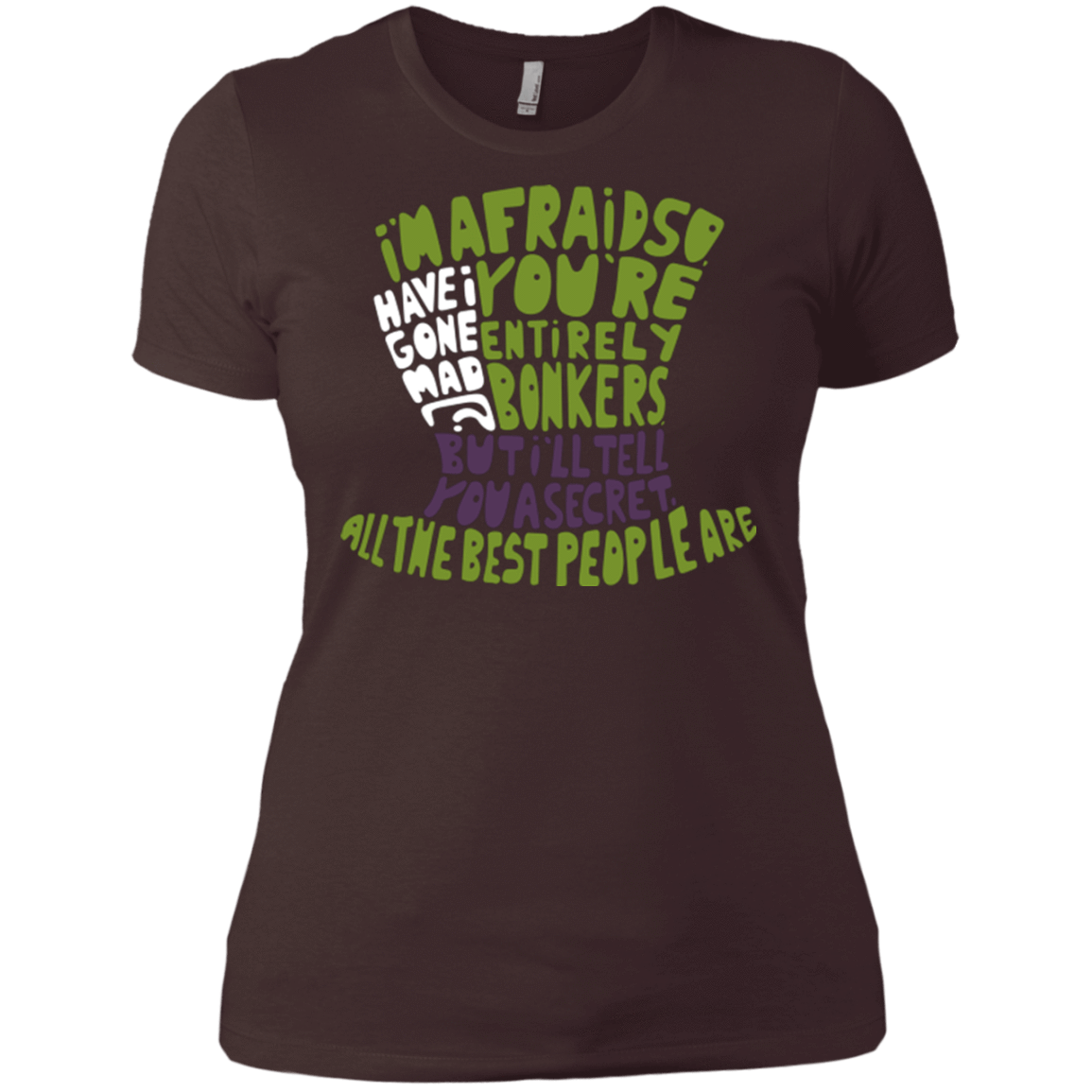 T-Shirts Dark Chocolate / X-Small MAD HATTER2 Women's Premium T-Shirt