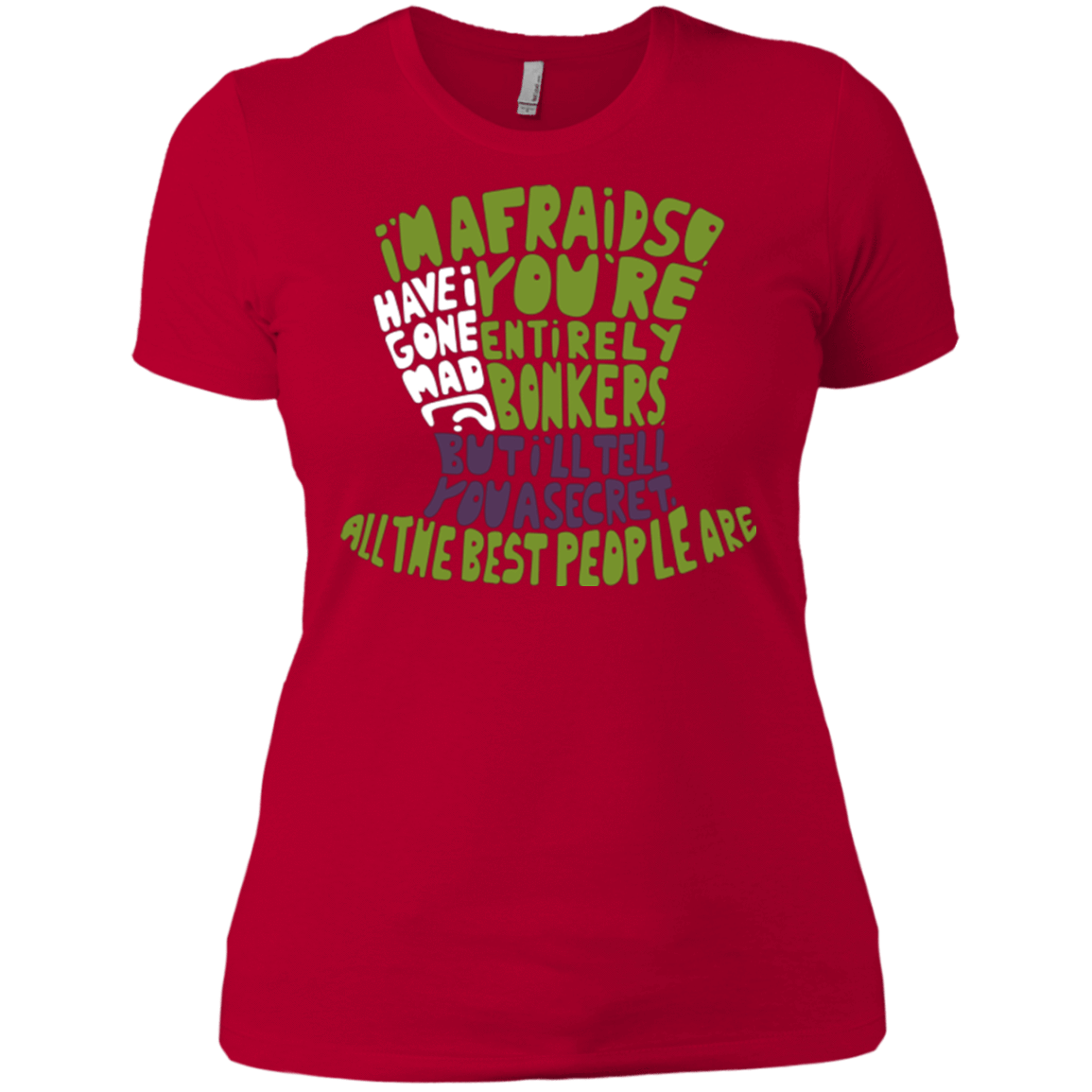 T-Shirts Red / X-Small MAD HATTER2 Women's Premium T-Shirt