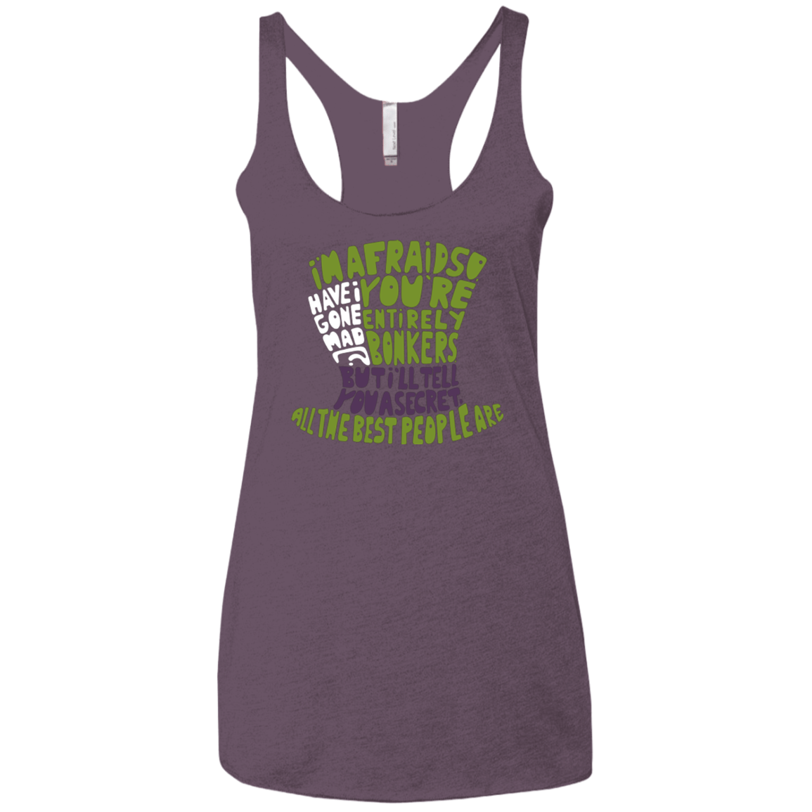 MAD HATTER2 Women's Triblend Racerback Tank