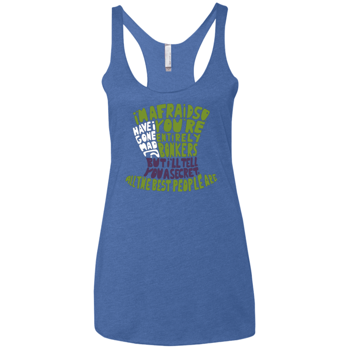 MAD HATTER2 Women's Triblend Racerback Tank