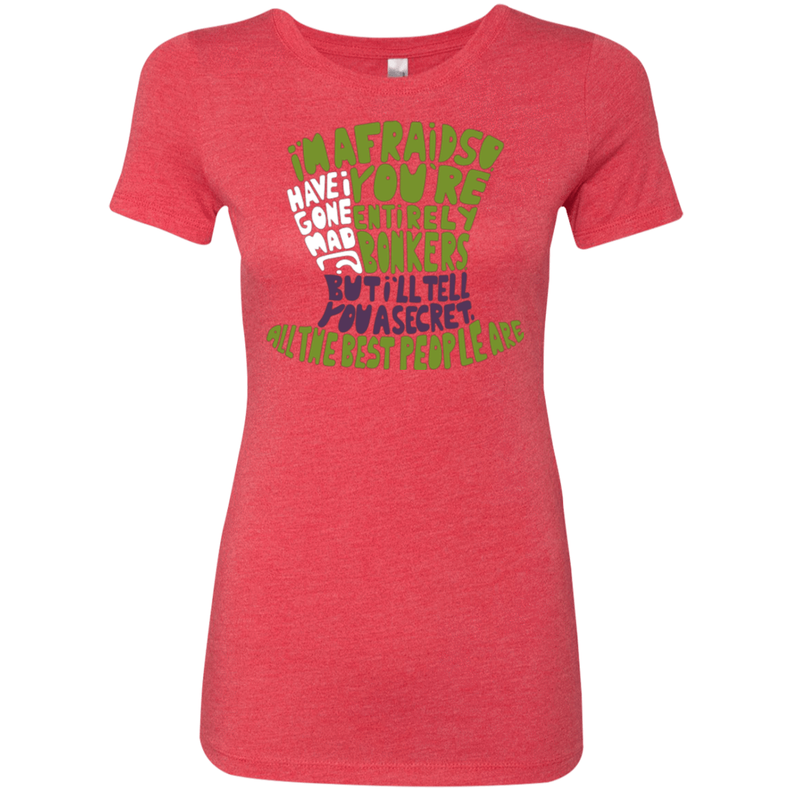 T-Shirts Vintage Red / Small MAD HATTER2 Women's Triblend T-Shirt