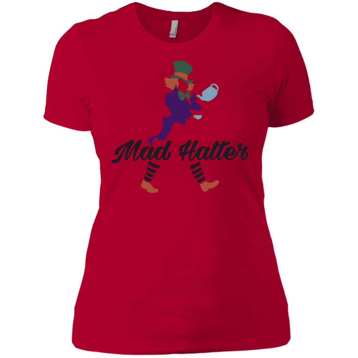 T-Shirts Red / X-Small Mad Hattter Women's Premium T-Shirt