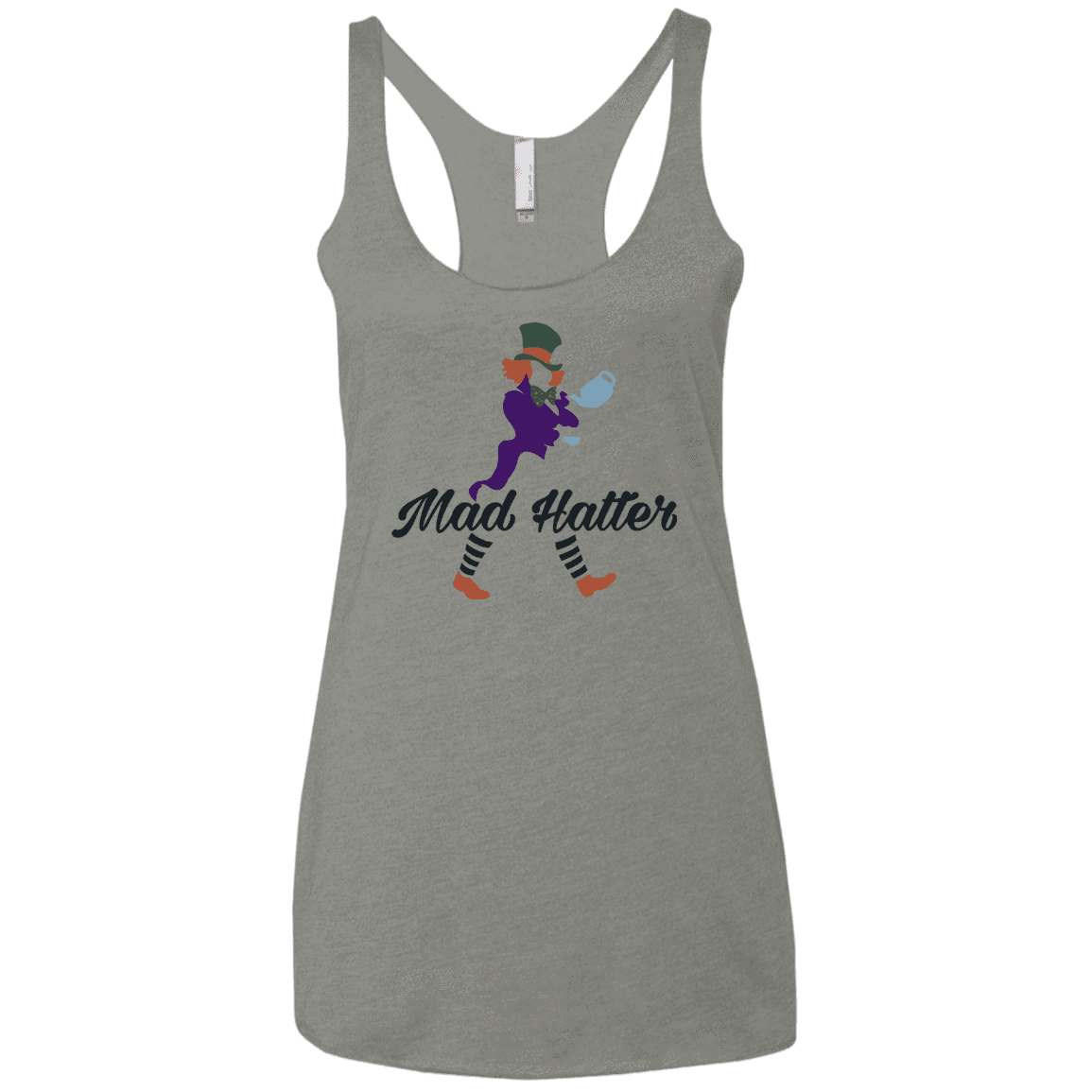Mad Hattter Women's Triblend Racerback Tank
