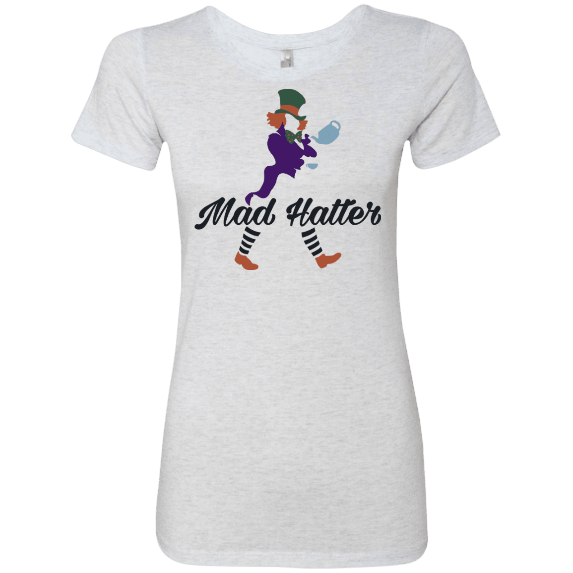 T-Shirts Heather White / Small Mad Hattter Women's Triblend T-Shirt
