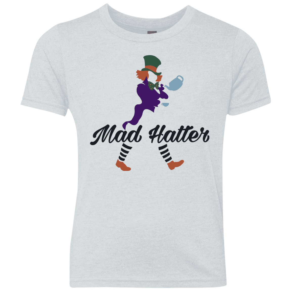 T-Shirts Heather White / YXS Mad Hattter Youth Triblend T-Shirt