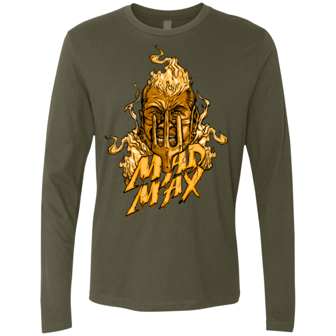 T-Shirts Military Green / Small Mad Head Men's Premium Long Sleeve