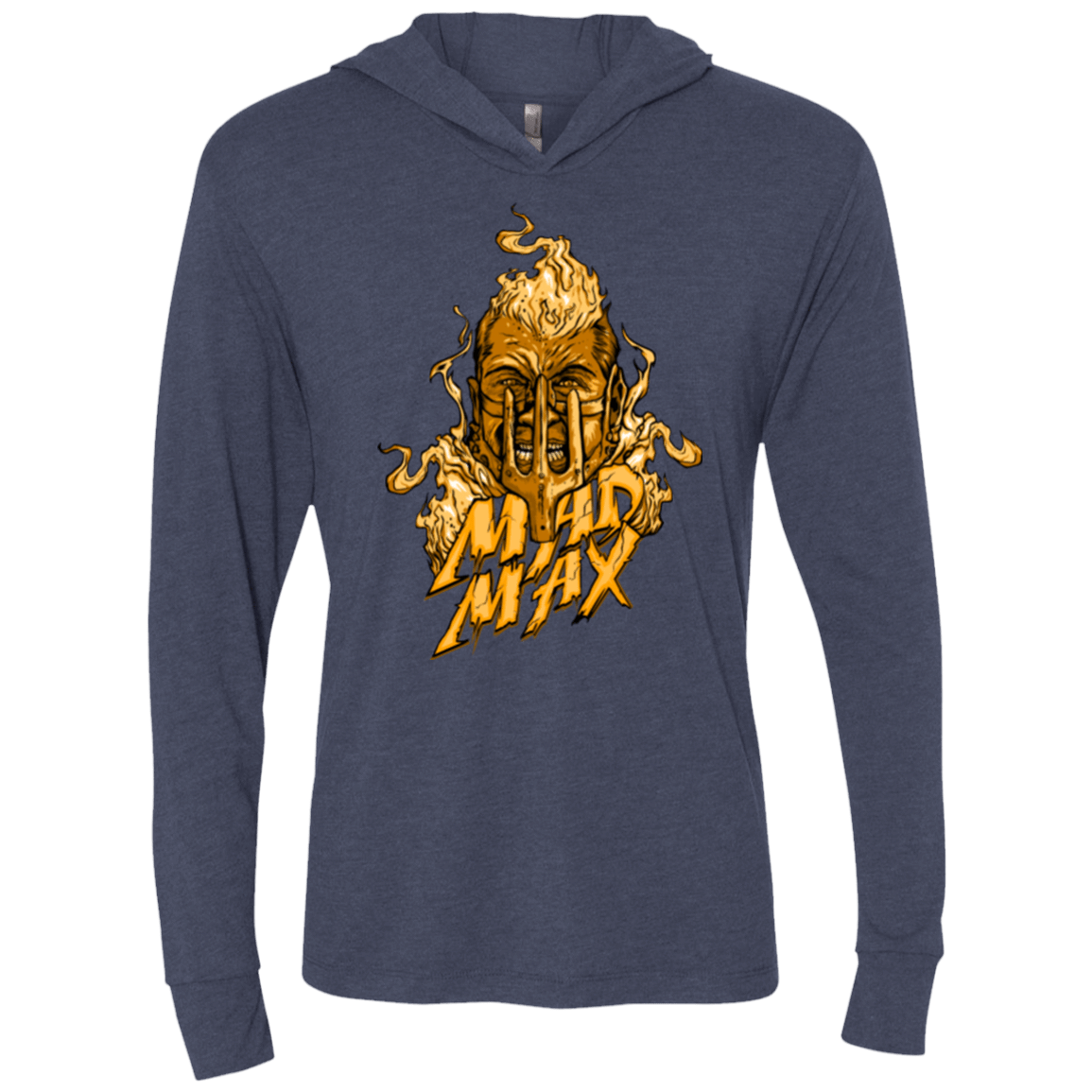 T-Shirts Vintage Navy / X-Small Mad Head Triblend Long Sleeve Hoodie Tee