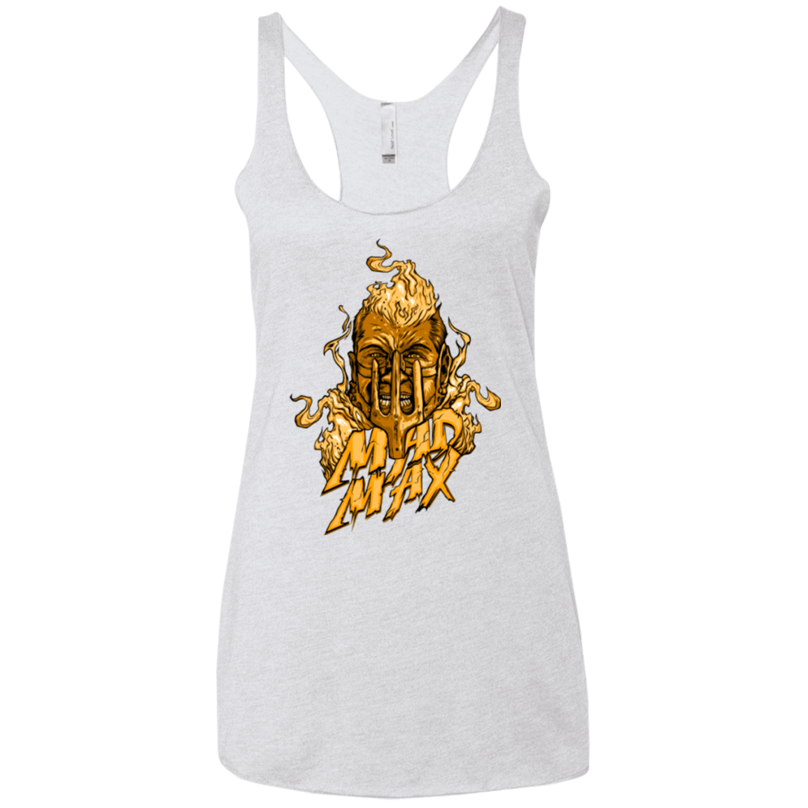 T-Shirts Heather White / X-Small Mad Head Women's Triblend Racerback Tank