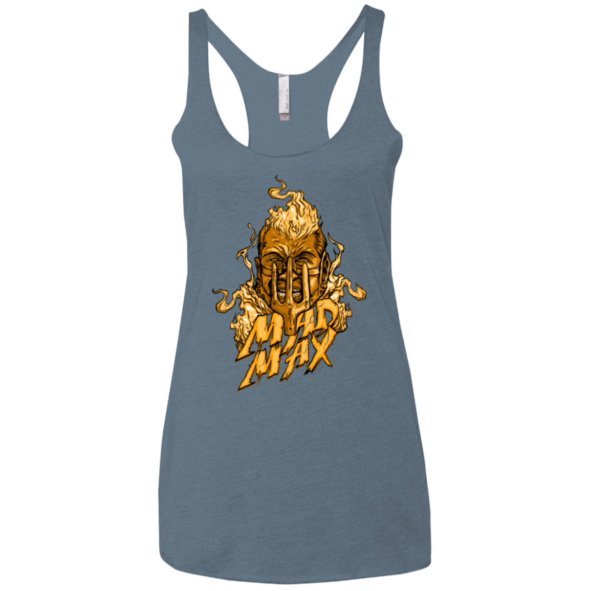 T-Shirts Indigo / X-Small Mad Head Women's Triblend Racerback Tank