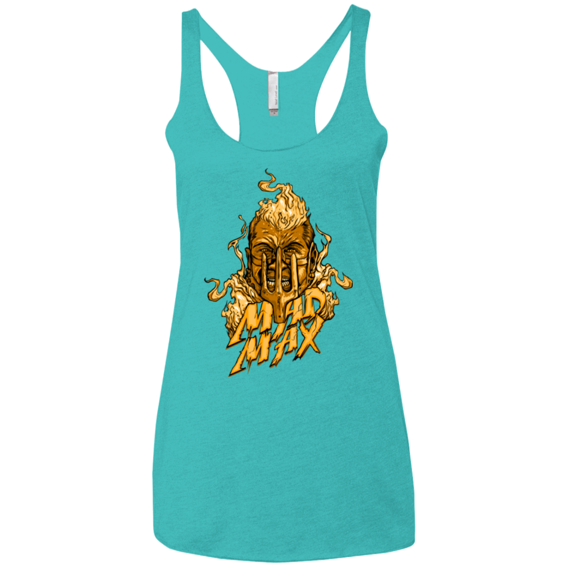T-Shirts Tahiti Blue / X-Small Mad Head Women's Triblend Racerback Tank
