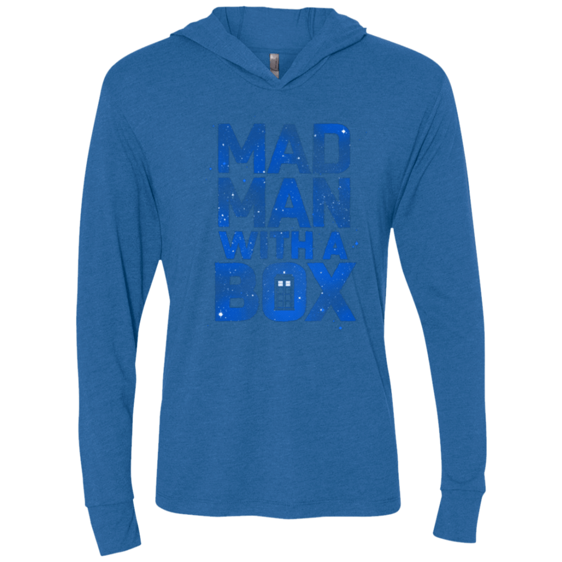 T-Shirts Vintage Royal / X-Small Mad Man Box Triblend Long Sleeve Hoodie Tee