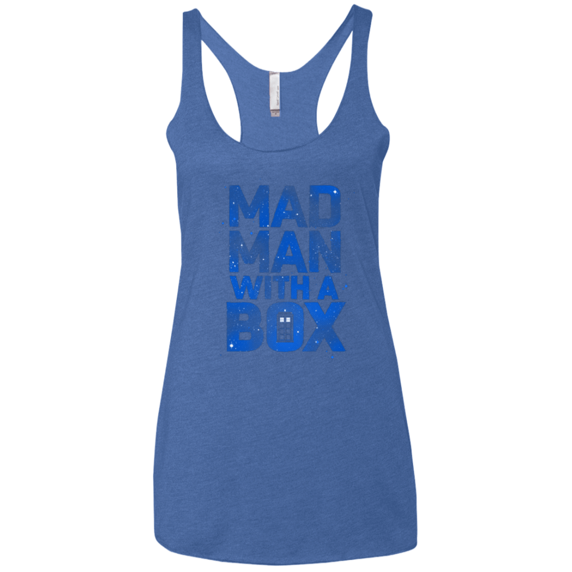 T-Shirts Vintage Royal / X-Small Mad Man Box Women's Triblend Racerback Tank
