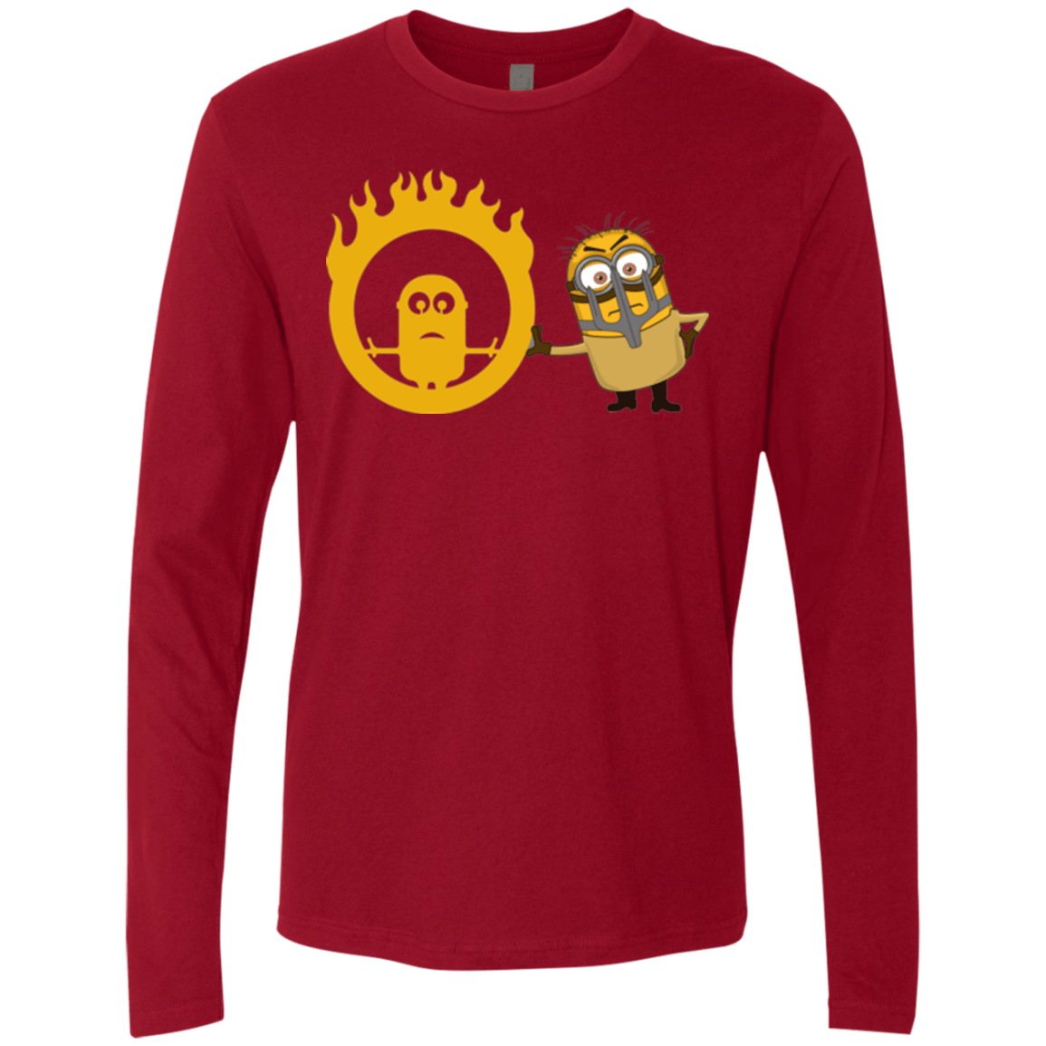 T-Shirts Cardinal / Small Mad Minion Men's Premium Long Sleeve