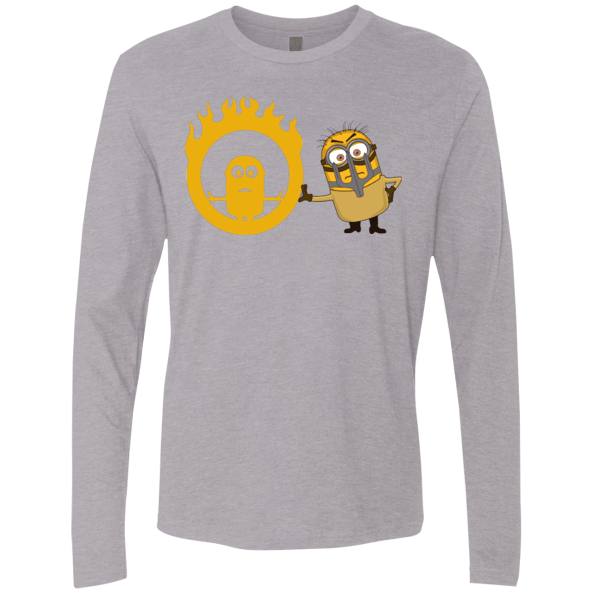 T-Shirts Heather Grey / Small Mad Minion Men's Premium Long Sleeve
