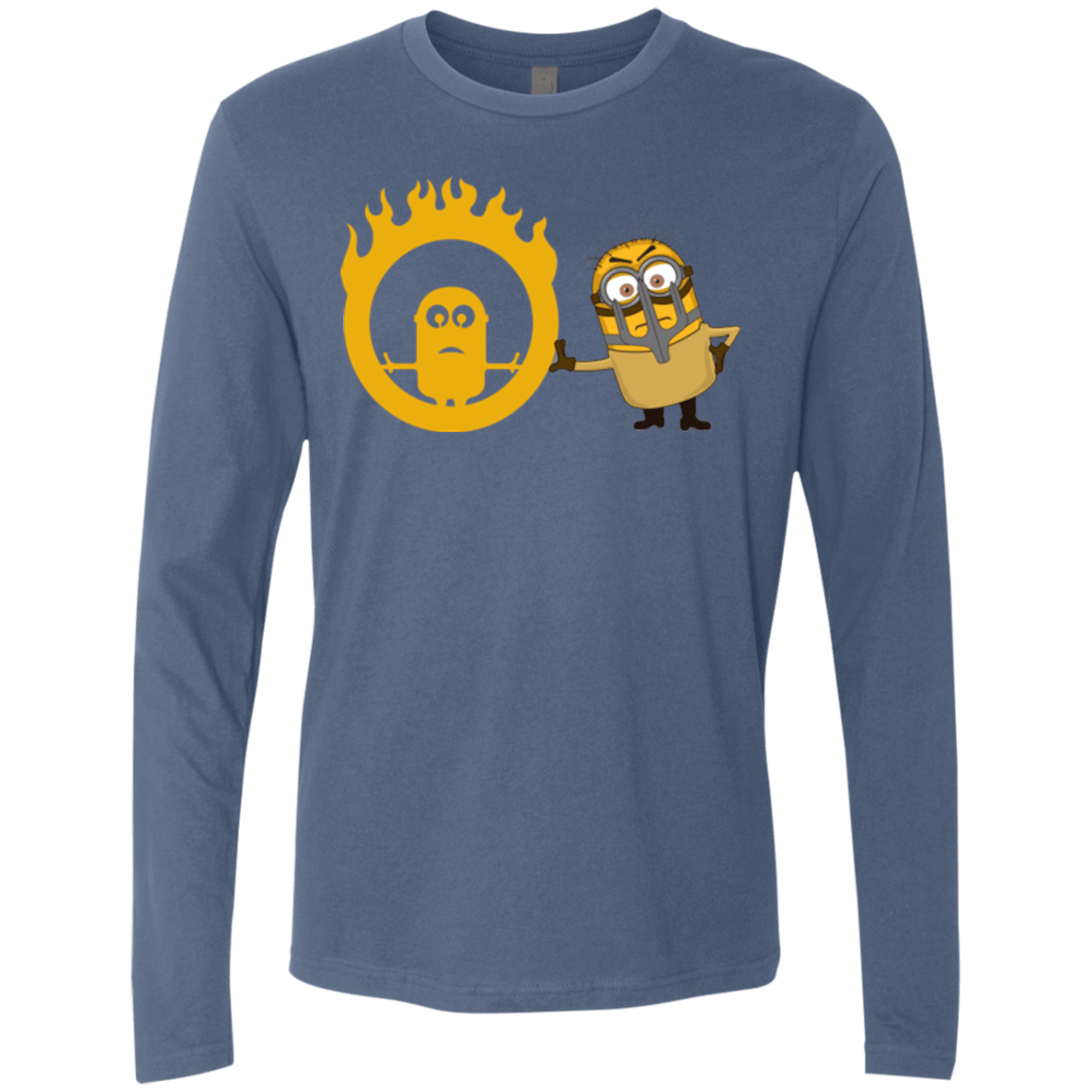 T-Shirts Indigo / Small Mad Minion Men's Premium Long Sleeve