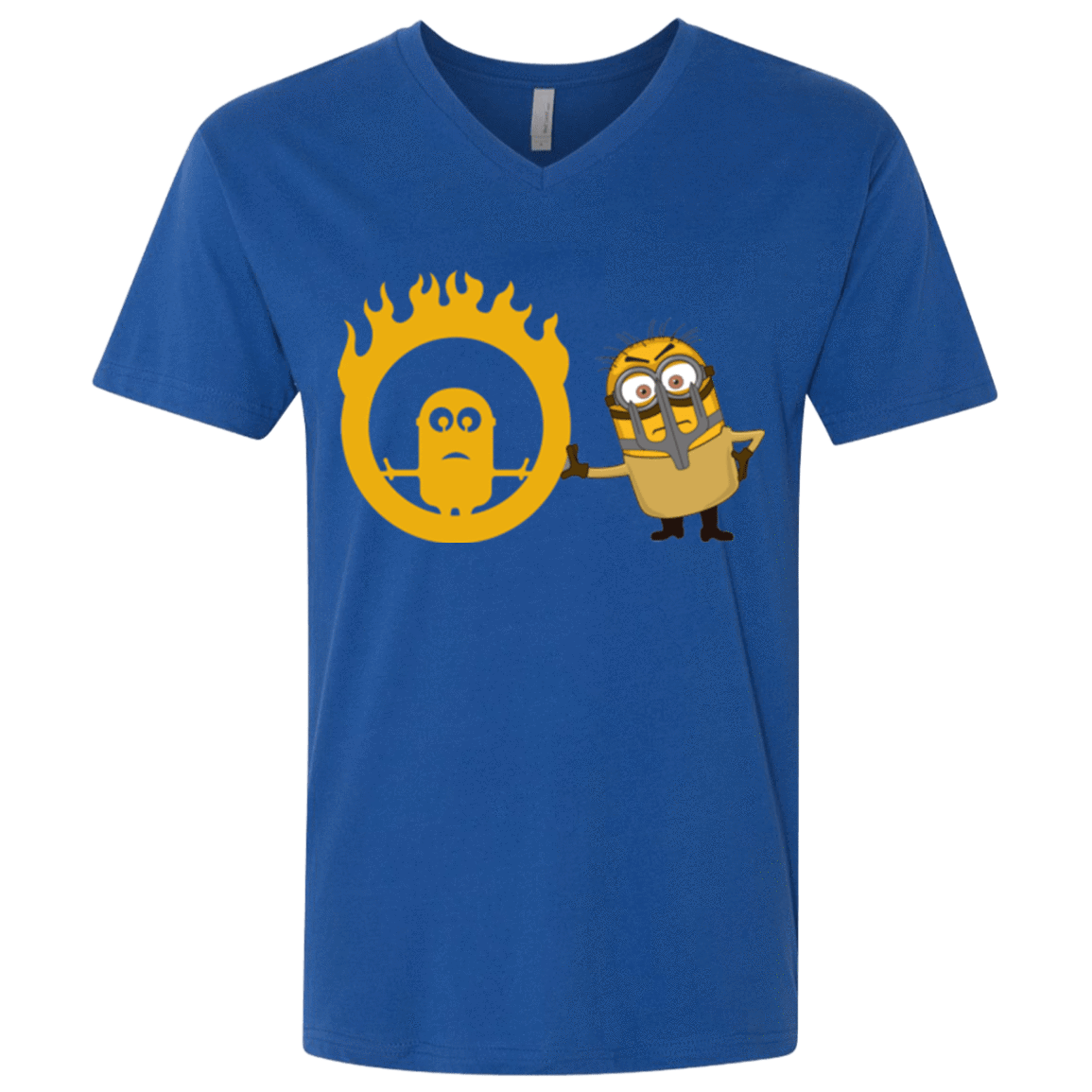 T-Shirts Royal / X-Small Mad Minion Men's Premium V-Neck