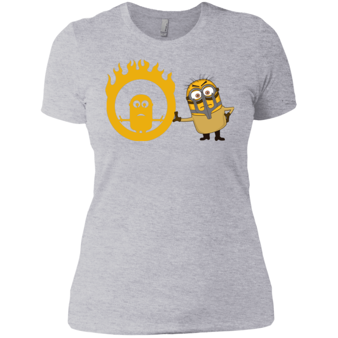 T-Shirts Heather Grey / X-Small Mad Minion Women's Premium T-Shirt