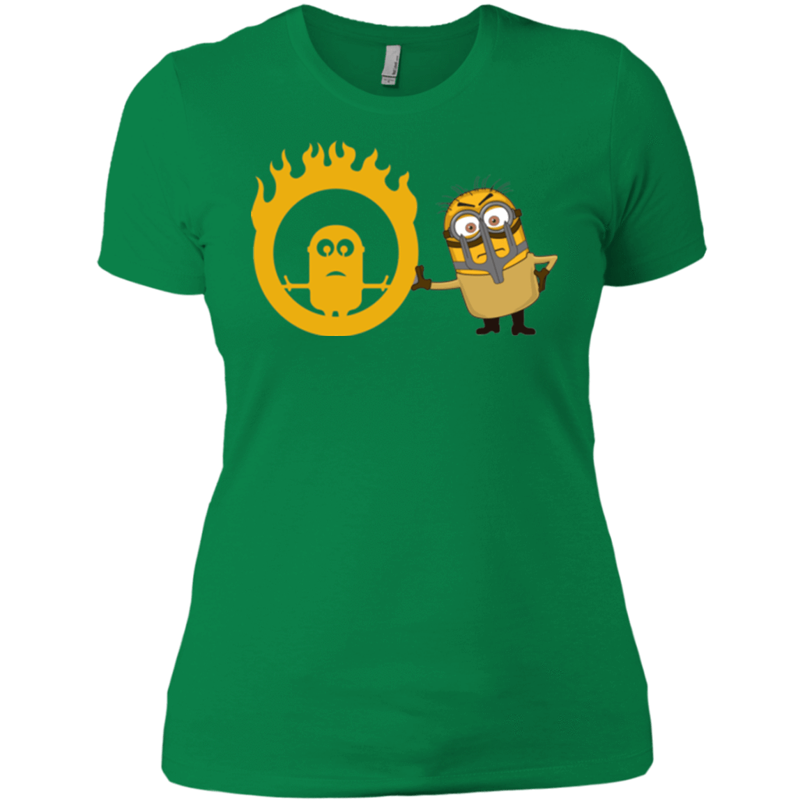 T-Shirts Kelly Green / X-Small Mad Minion Women's Premium T-Shirt