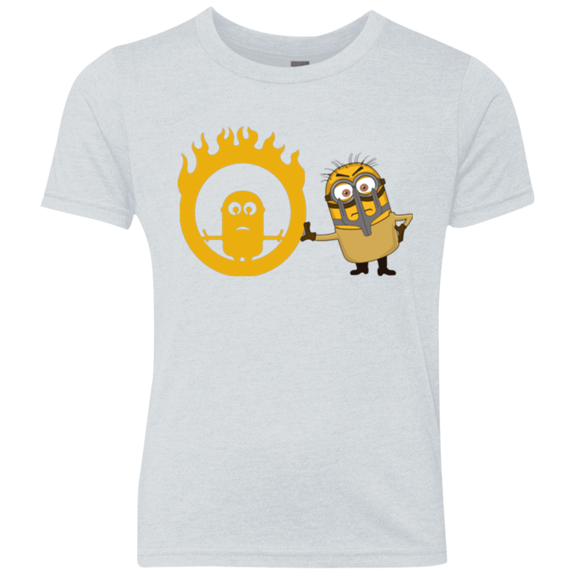 T-Shirts Heather White / YXS Mad Minion Youth Triblend T-Shirt