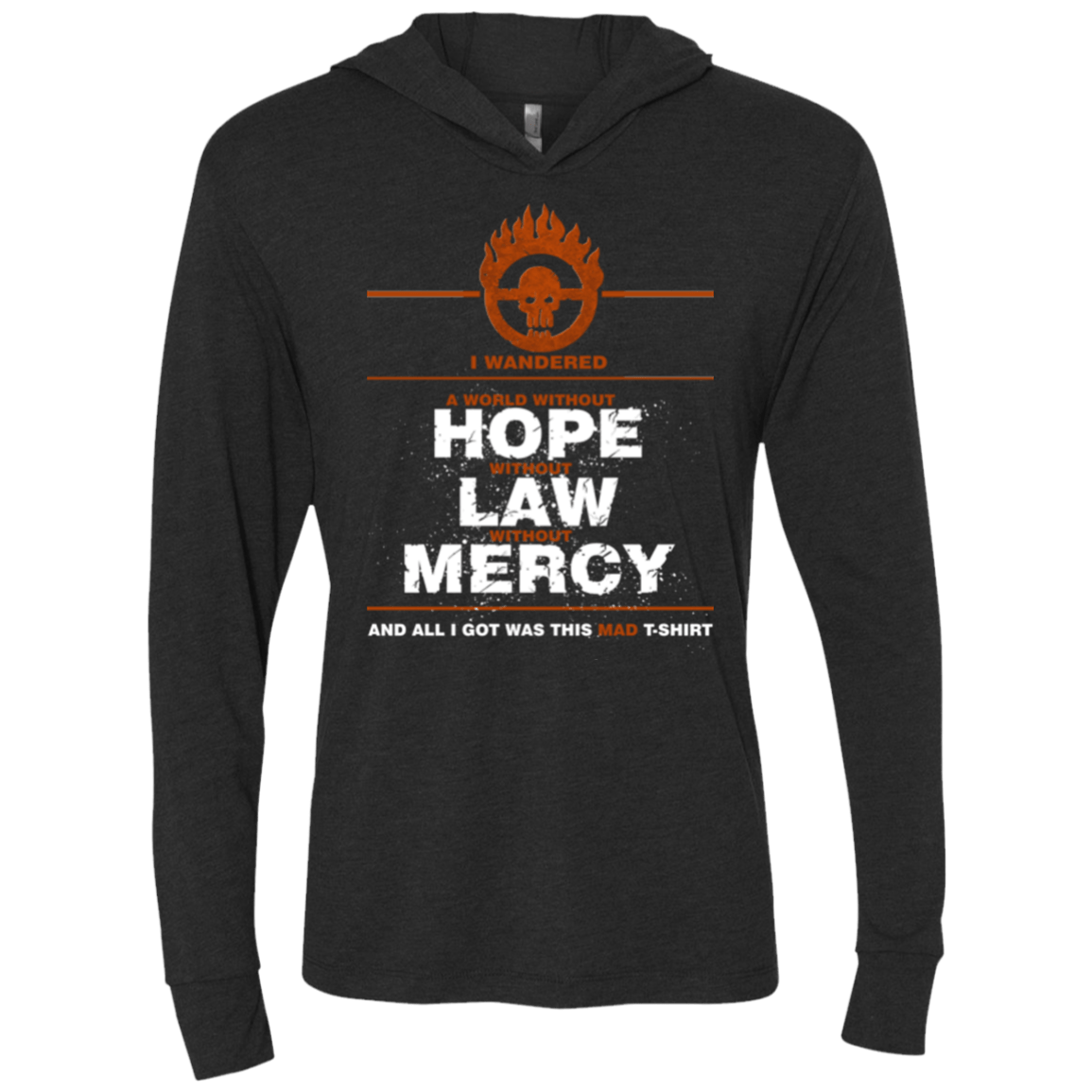 T-Shirts Vintage Black / X-Small MAD Tee Triblend Long Sleeve Hoodie Tee