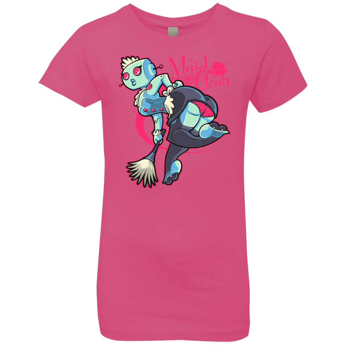 T-Shirts Hot Pink / YXS Made To Clean Girls Premium T-Shirt