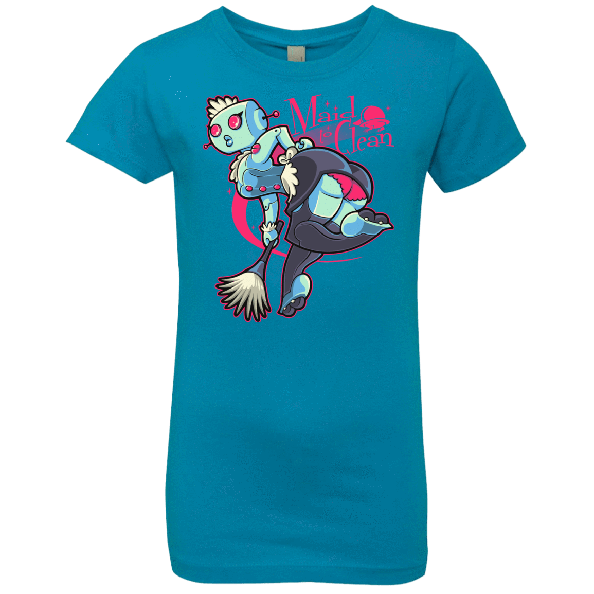 T-Shirts Turquoise / YXS Made To Clean Girls Premium T-Shirt