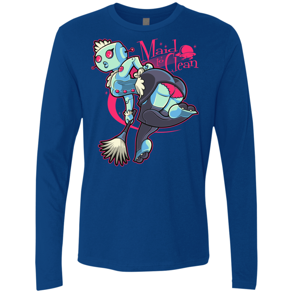 T-Shirts Royal / Small Made To Clean Men's Premium Long Sleeve