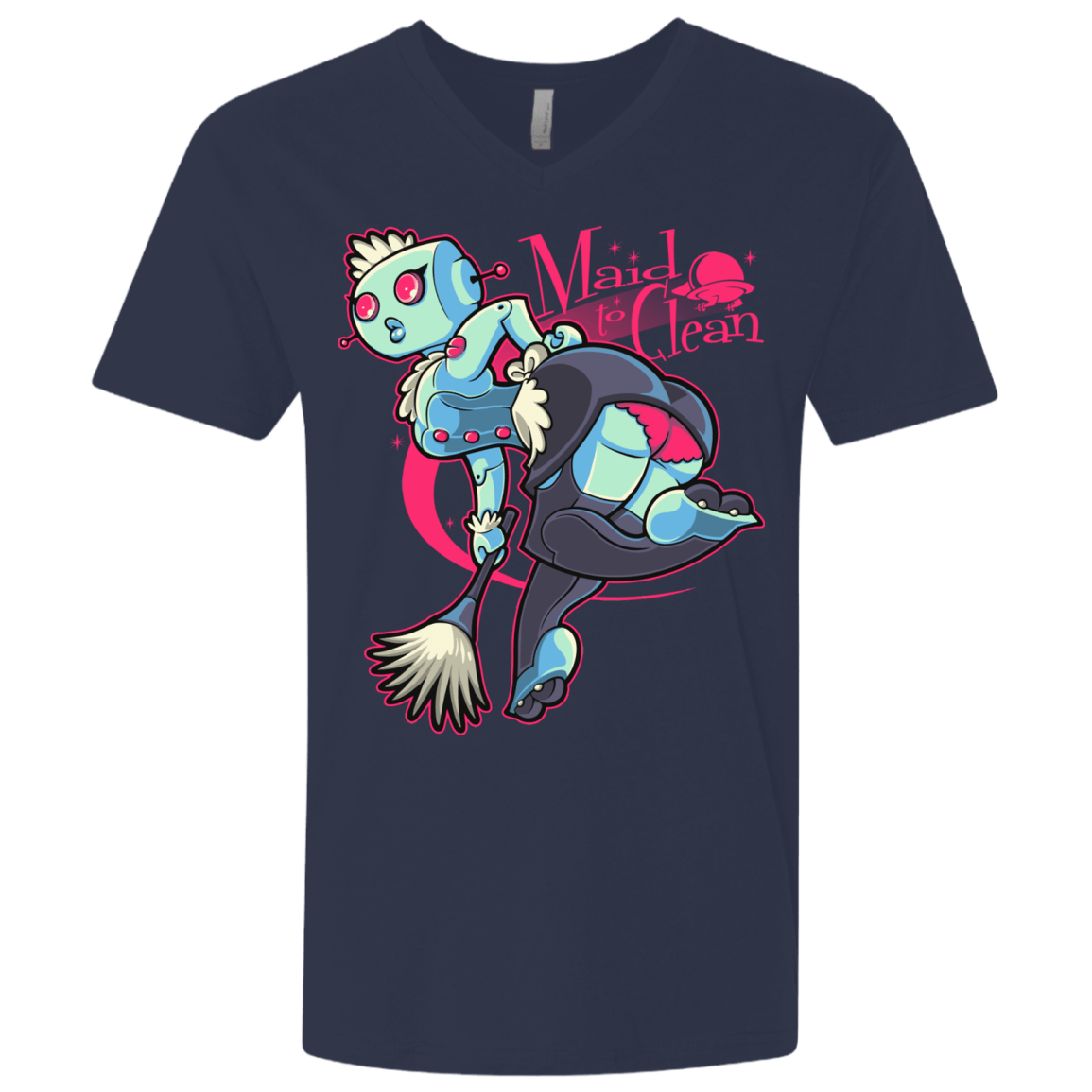 T-Shirts Midnight Navy / X-Small Made To Clean Men's Premium V-Neck