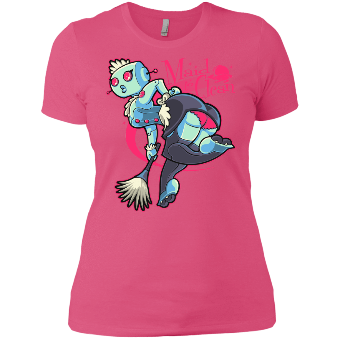 T-Shirts Hot Pink / X-Small Made To Clean Women's Premium T-Shirt